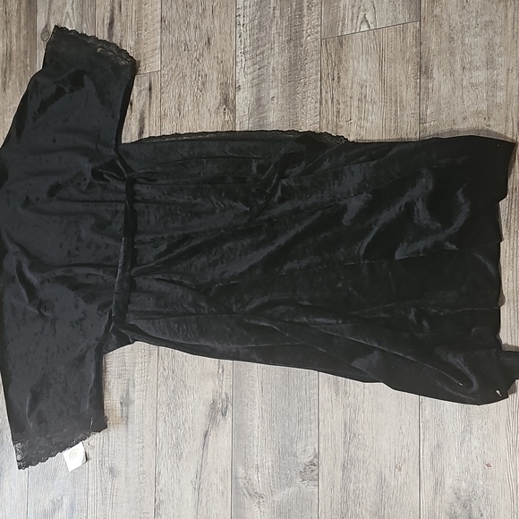 Christian Dior Vintage 80s 90s Lace Trim Robe - Picture 11 of 13